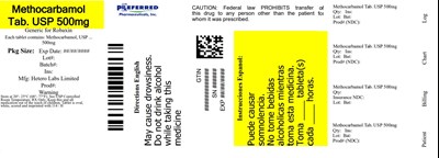 Methocarbamol Tab USP 500mg - Methocarbamol Tab USP 500mg